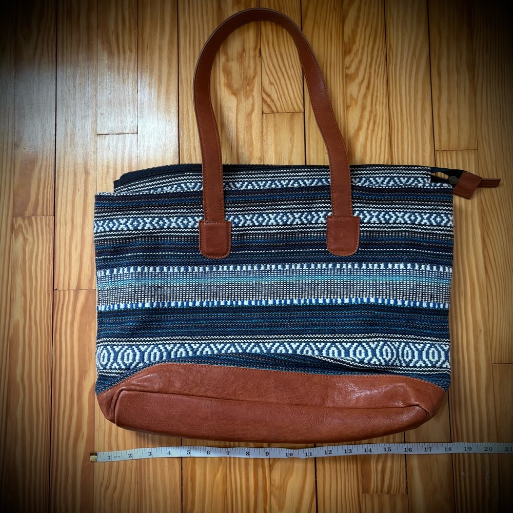 Amsterdam Heritage Fabric and Leather Purse
